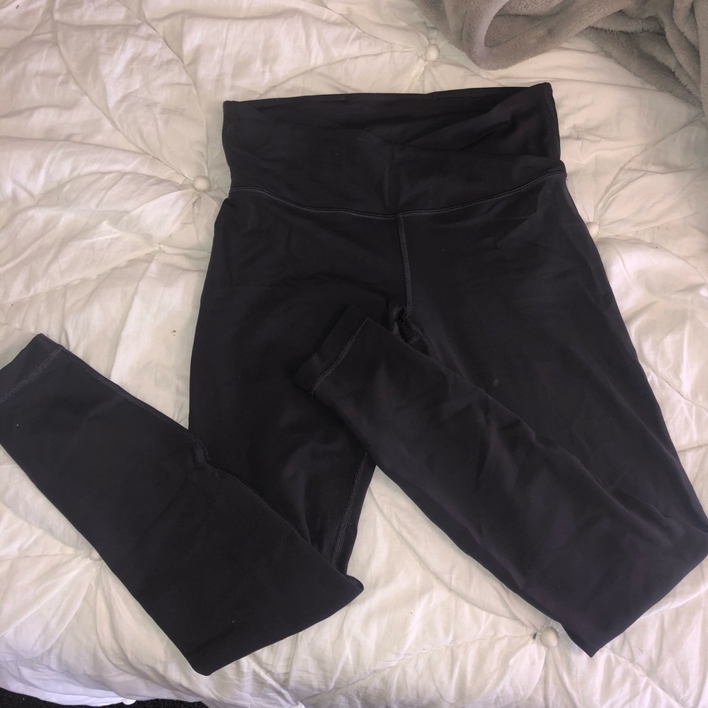 Lululemon always on dark grey leggings size 8